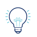 Icon of a lightbulb to represent smart home upgrades
