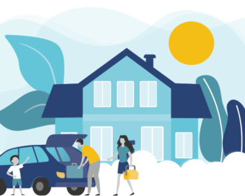 Graphic to represent PROLINK's home, auto, life, health insurance program for association members.