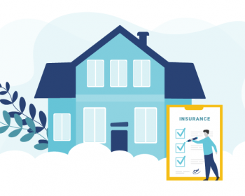 Graphic of a person looking through our home insurance tips