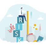 A professional measuring risk